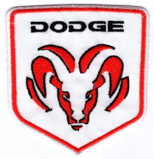 Dodge stoffen opstrijk patch