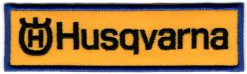 Husqvarna stoffen opstrijk patch