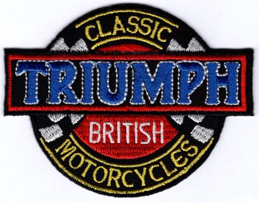 Ecusson thermocollant moto Triumph Classic British