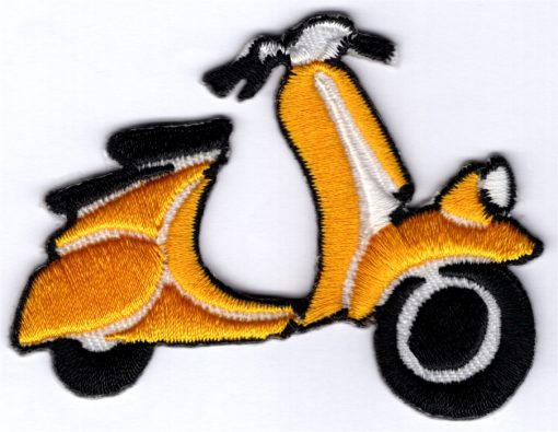 Aufnäher zum Aufbügeln aus Stoff „Vespa“.