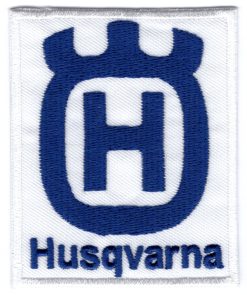 Husqvarna stoffen opstrijk patch