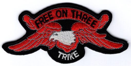 Trike Free on three stoffen opstrijk patch