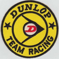 Dunlop Team Racing stoffen opstrijk patch