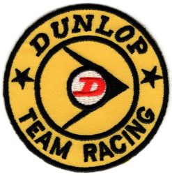 Dunlop Team Racing stoffen opstrijk patch