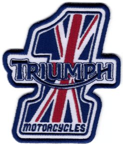 Triumph nr. 1 motorcycles stoffen opstrijk patch