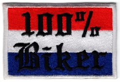 Nederlandse vlag 100% Biker stoffen opstrijk patch