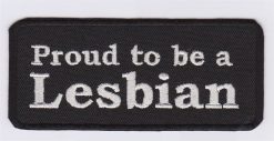 Proud to be a Lesbian stoffen opstrijk patch