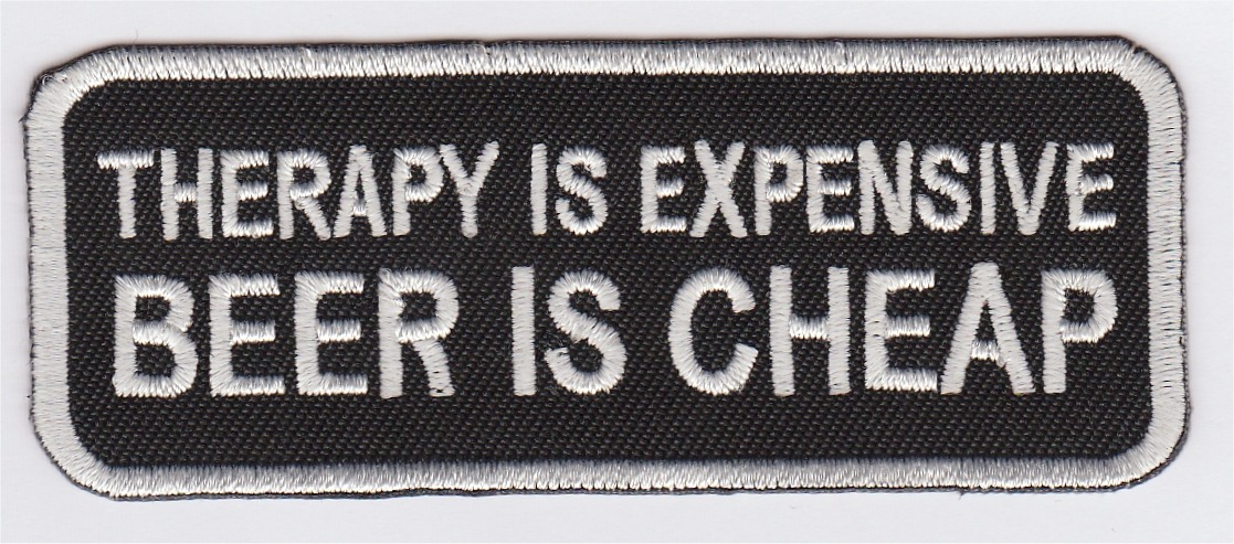 Therapy is expensive stoffen opstrijk patch