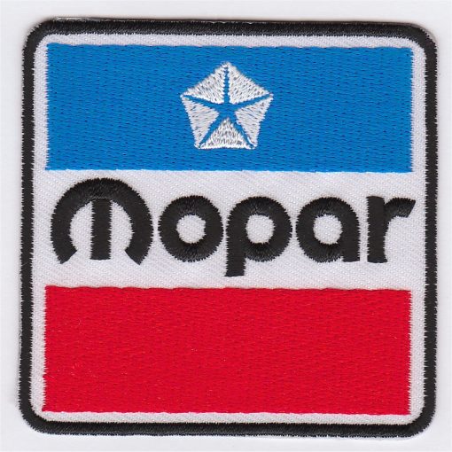 Aufnäher aus Mopar-Stoff zum Aufbügeln