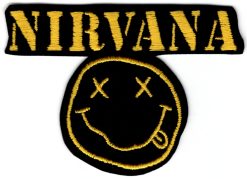 Aufnäher aus Nirvana-Stoff zum Aufbügeln