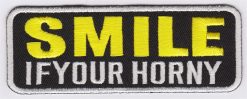 Smile if your horny stoffen opstrijk patch