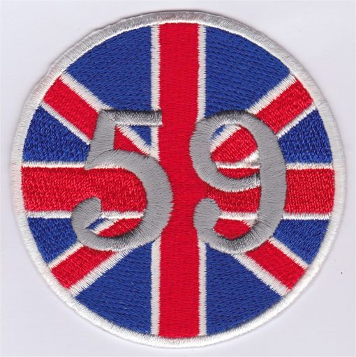59 stoffen opstrijk patch