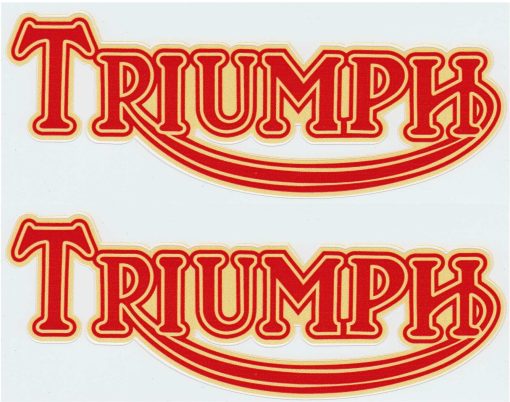 Triumph tank sticker set