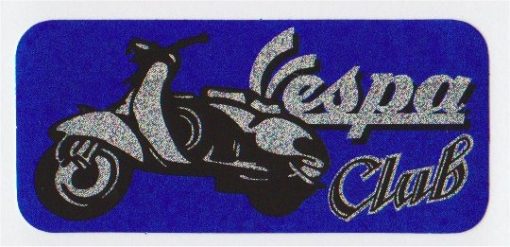 Vespa Club metallic sticker