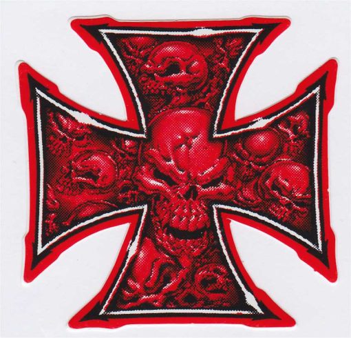 Iron Cross Skull sticker