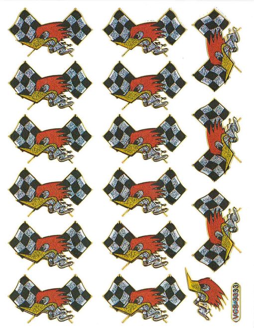 Feuille d'autocollants métalliques Mr Horsepower