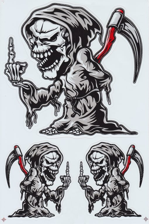 Feuille d'autocollants Grim Reaper (Father Time)
