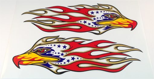 USA vlag Eagle sticker set