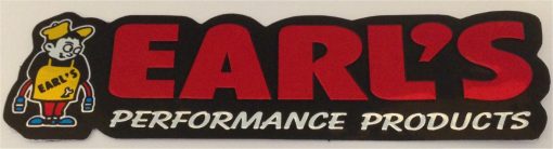 Earl's performance products metallic sticker