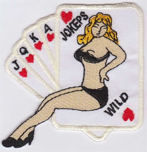 Kaarten Wild Jokers stoffen opstrijk patch