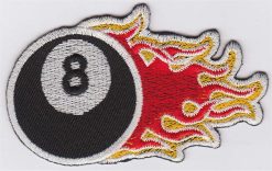 8 Ball stoffen opstrijk patch