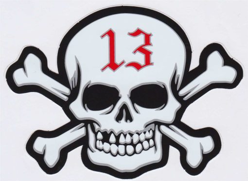 Sticker tête de mort 13