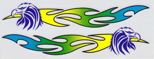 Tribal Race Strepen sticker set