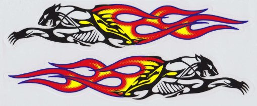 Tribal Race Strepen sticker set