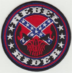 Rebel Rider Skull Applique fer sur patch