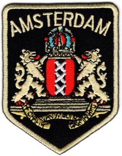 Amsterdam stoffen opstrijk patch