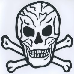 Skull stoffen opstrijk patch