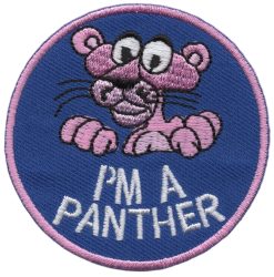 Pink Panther Applikation zum Aufbügeln