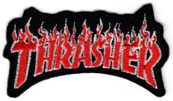 Thrasher stoffen opstrijk patch