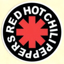 Aufkleber „Red Hot Chili Peppers“.