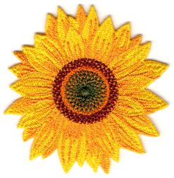 Sonnenblumen-Applikation zum Aufbügeln