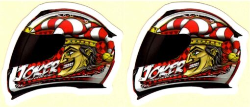 Helm Joker sticker set