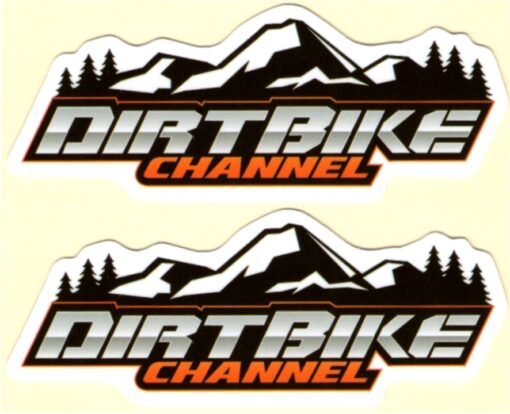 Dirt Bike Channel sticker set