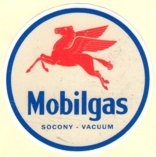 Mobilgas sticker