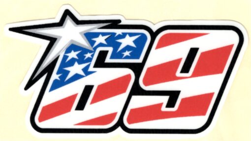 Sticker Nicky Hayden 69 MotoGP