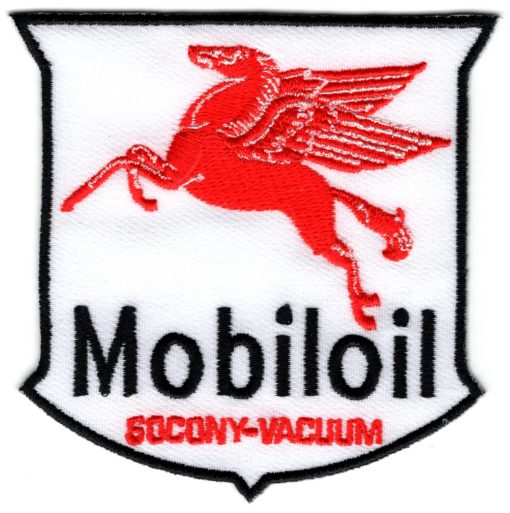 Mobiloil Socony-Vacuum stoffen opstrijk patch