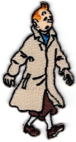 Kuifje Tintin stoffen opstrijk patch