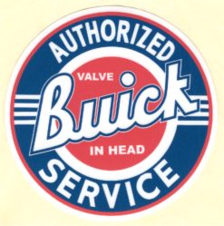 Buick Authorized Service sticker