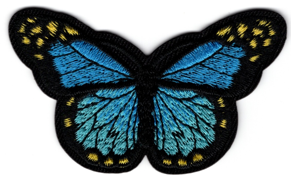 Vlinder stoffen opstrijk patch