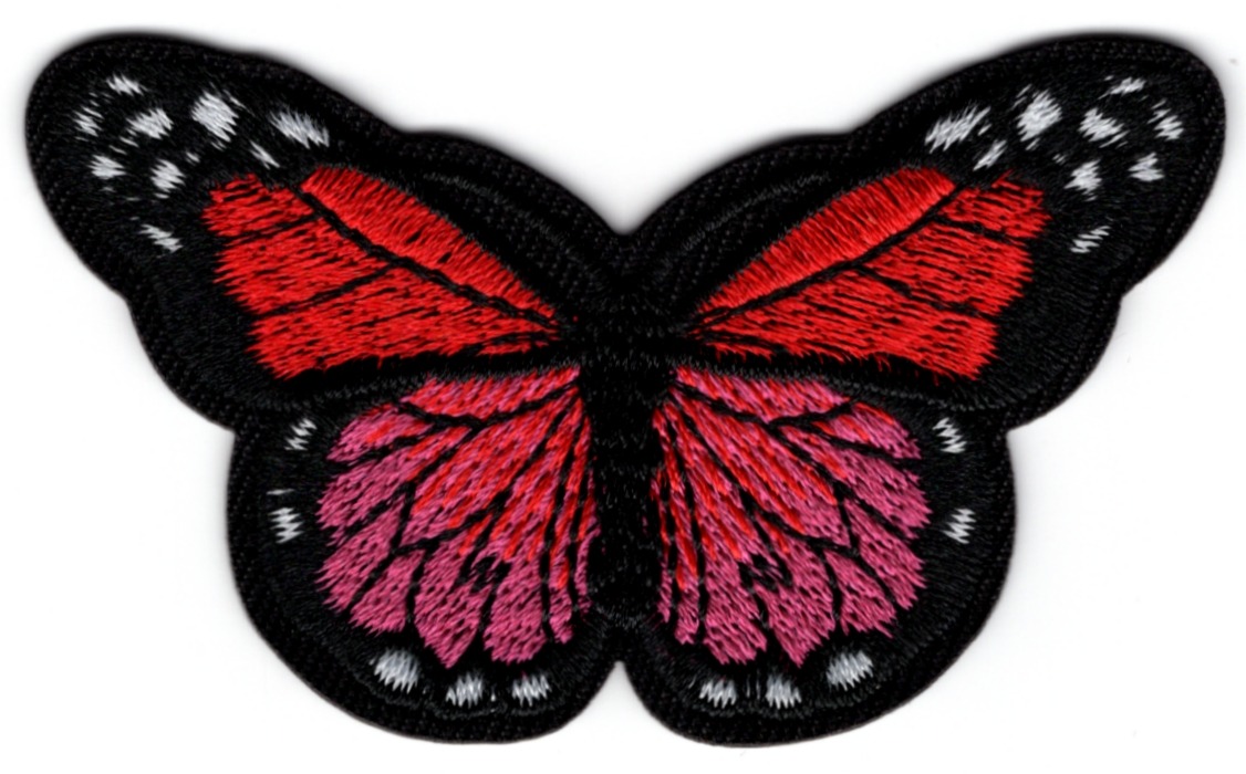 Vlinder stoffen opstrijk patch
