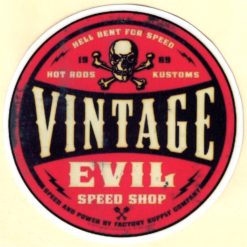Sticker Vintage Evil Speed Shop
