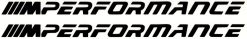 M Performance sticker set