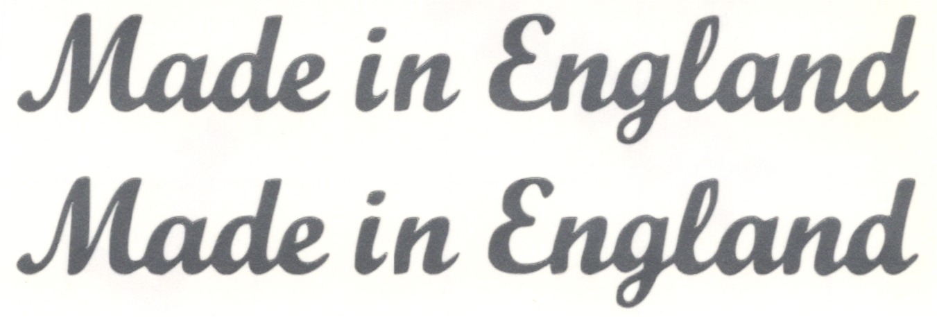 Ensemble d'autocollants fabriqués en Angleterre