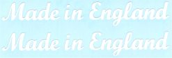 Aufkleberset „Made in England“.
