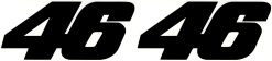46 Valentino Rossi sticker set