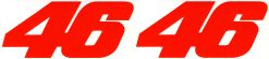 46 Valentino Rossi sticker set